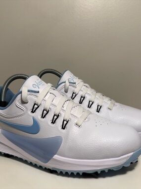 Nike Victory Pro 4 Golf Wide White Psychic Blue Men’s 7.5 Athletic Outdoor Logo